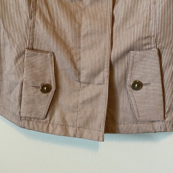 Robert Louis Fitted Stripped Vest W/Hidden Buttons - Picture 5 of 11